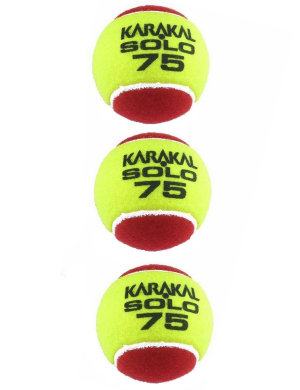 Karakal Solo 75 Tennis Balls 3pk (8yrs & Under)